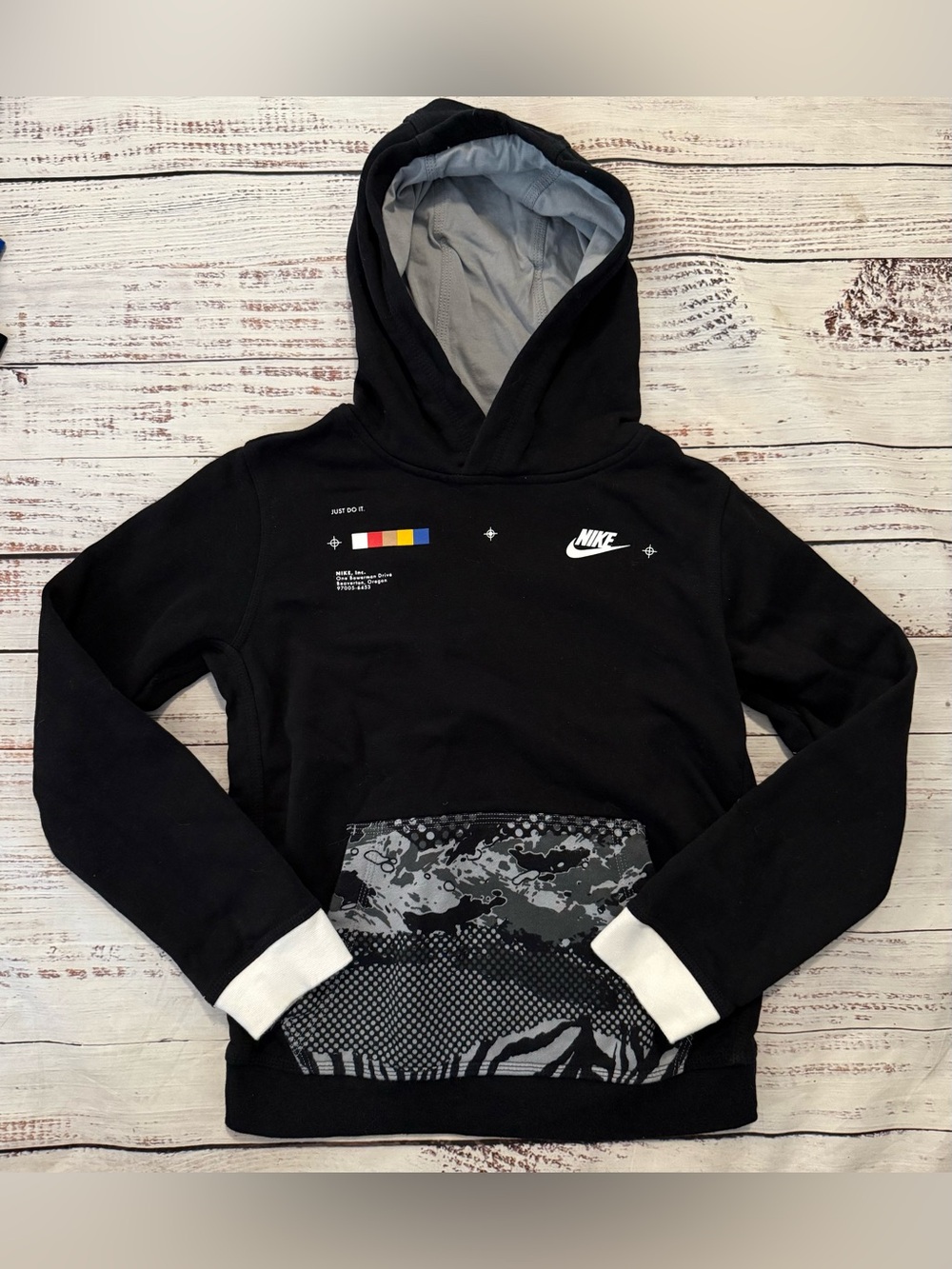 Nike Hoodie YM 10/12 Black Grey